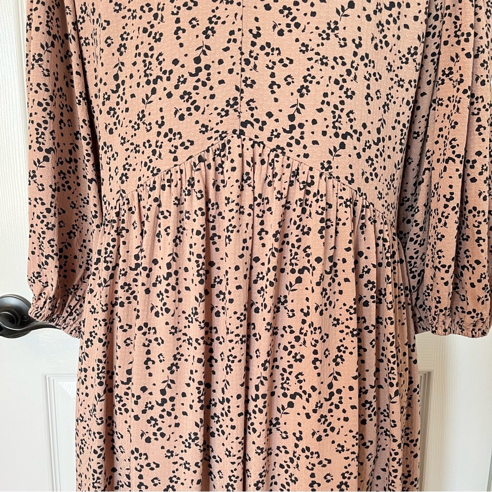 Saltwater LUXE Turner 3/4 Sleeve V-Neck Maxi Dress S Cottagecore Milkmaid Prarie - Picture 7 of 11